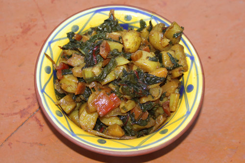 Recipe for delicious and healthy Chard with Potatoes